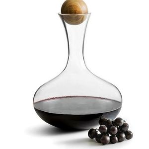 Sagaform Wine Carafe with Oak Stopper