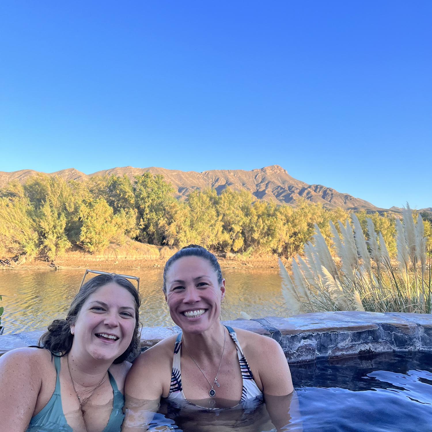 Enjoying natural hot springs in NM