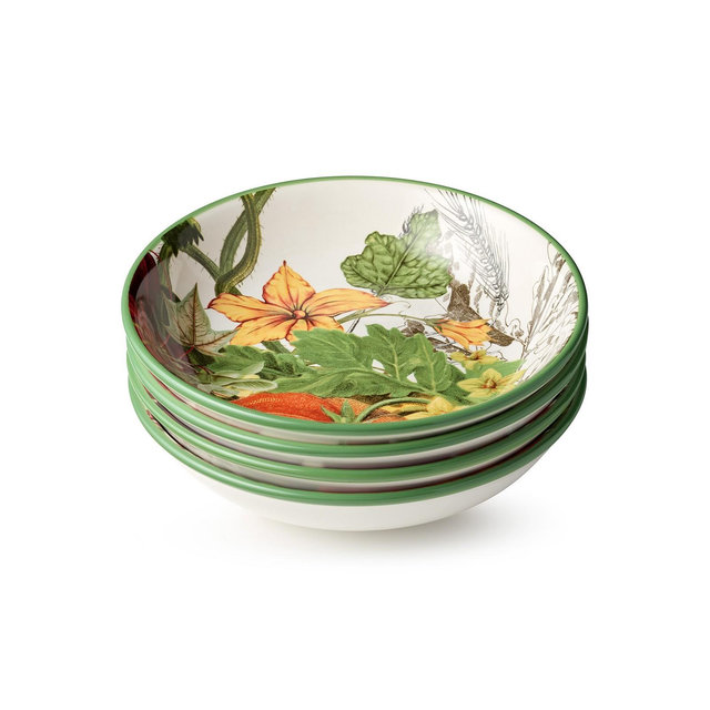 Certified International Harvest Fields Soup Bowls, Set of 4