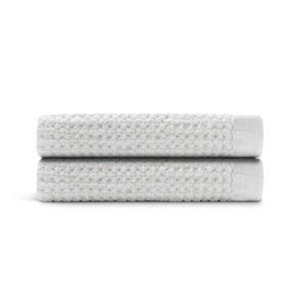Supima® Waffle Bath Towel - Set of 2 (White)