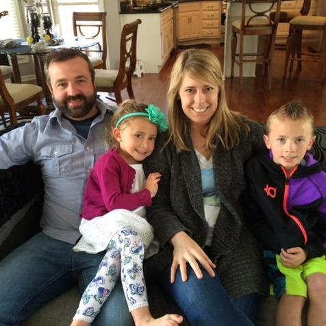 Aunt Sam and Uncle John with Kenzie and Jaden.