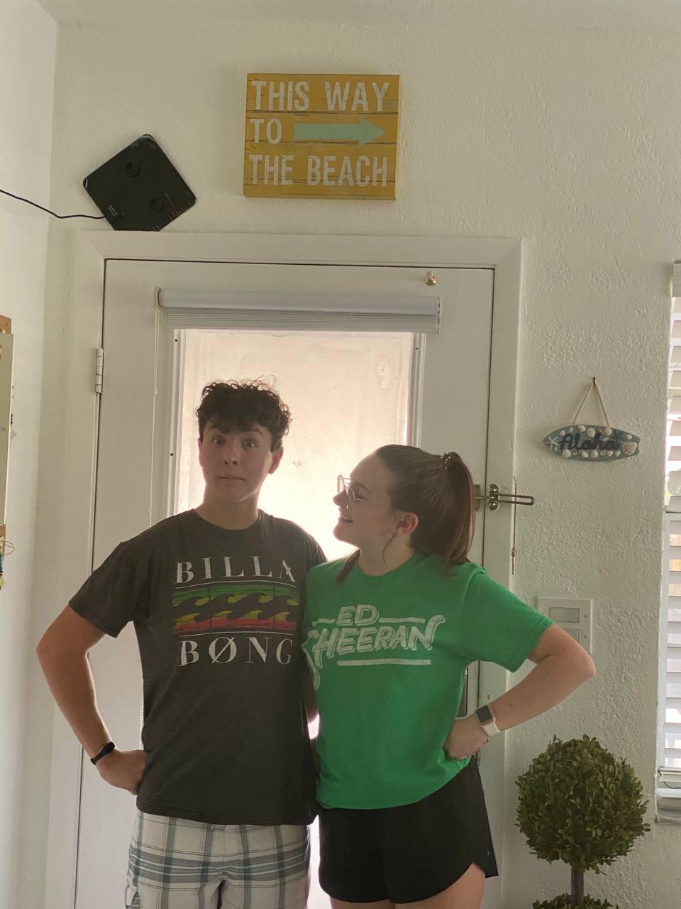 Our first picture in our first apartment