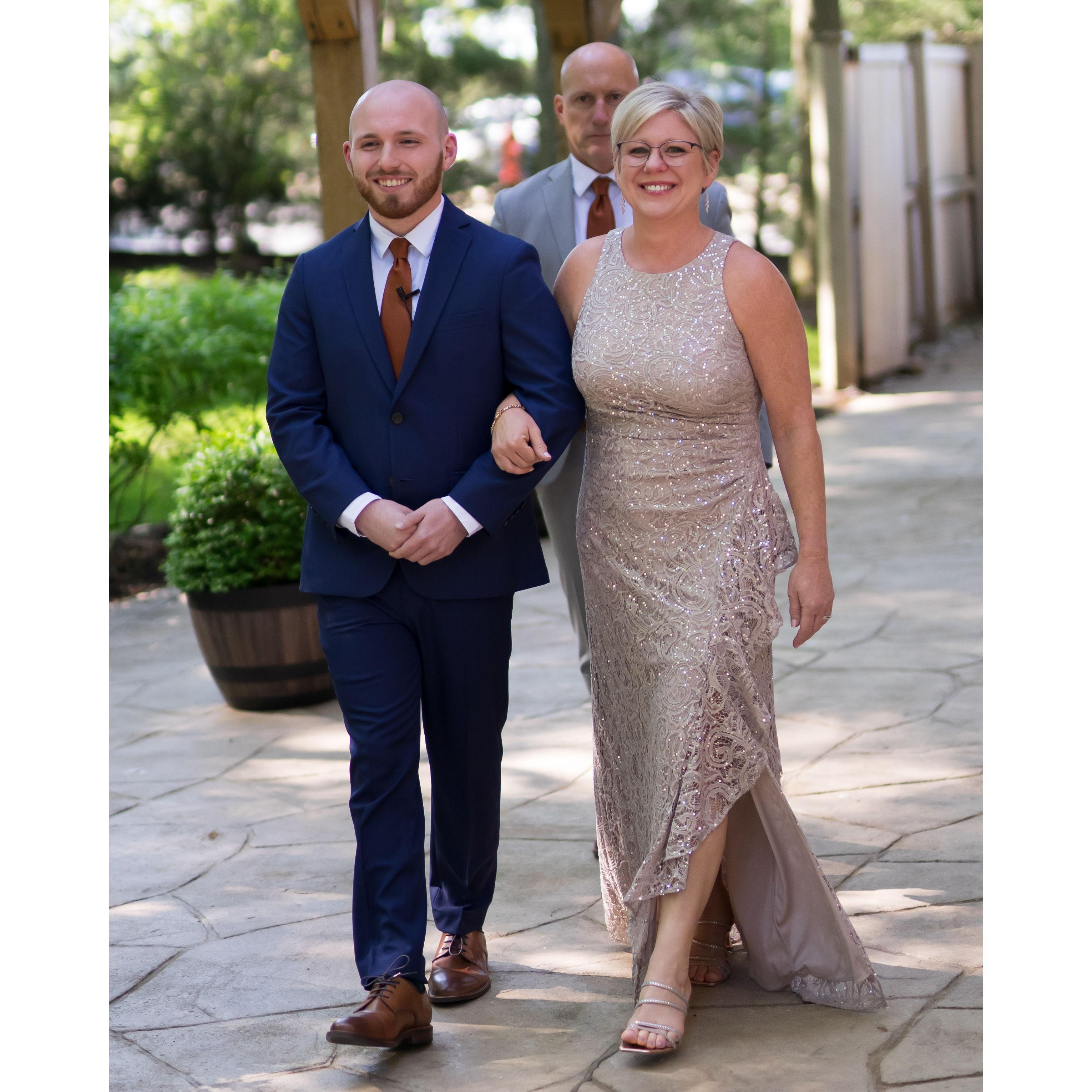 Groom and mother of groom