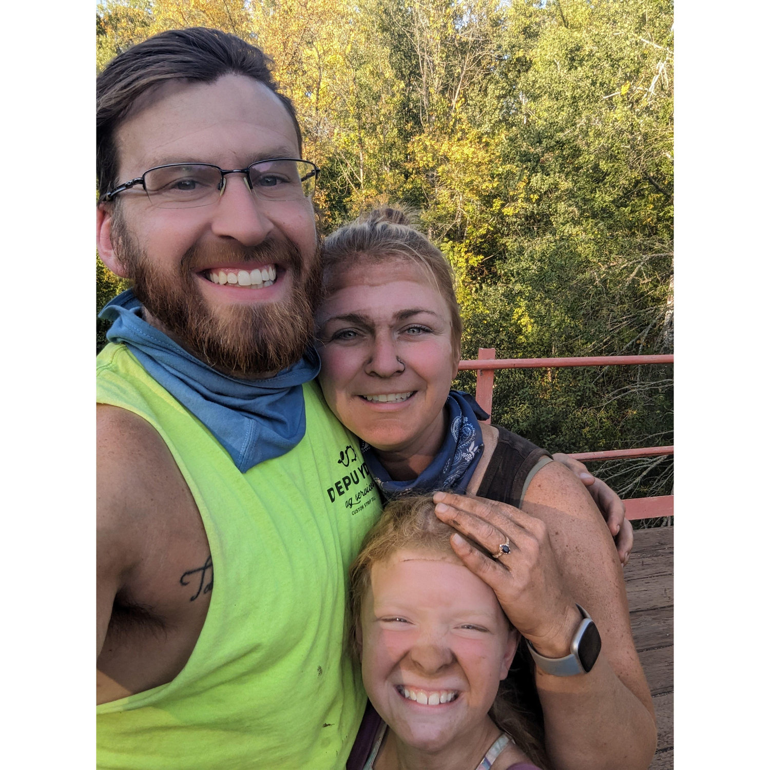 We kept taking pictures with my engagement ring in them for Aly's Mom, September 2023