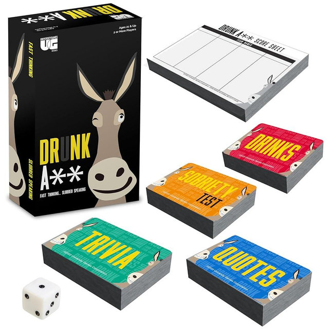 University Games | Drunk Ass Team Trivia Game, for Ages 21 and Up and 4 or More Players