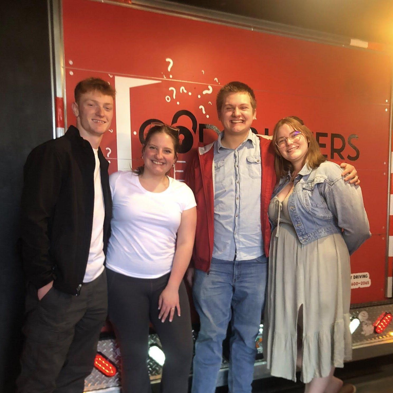 Did an escape room for the first time with our friends!