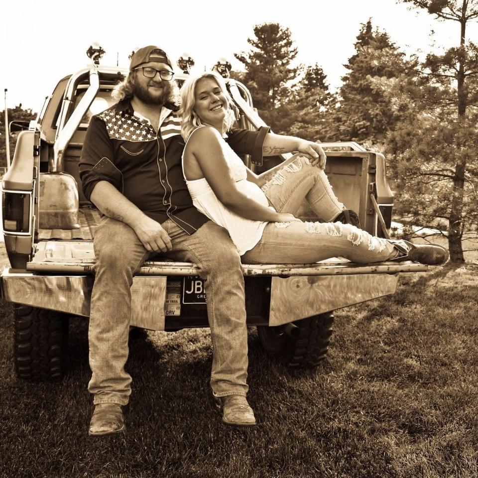 Had to get a few pictures with our trucks!