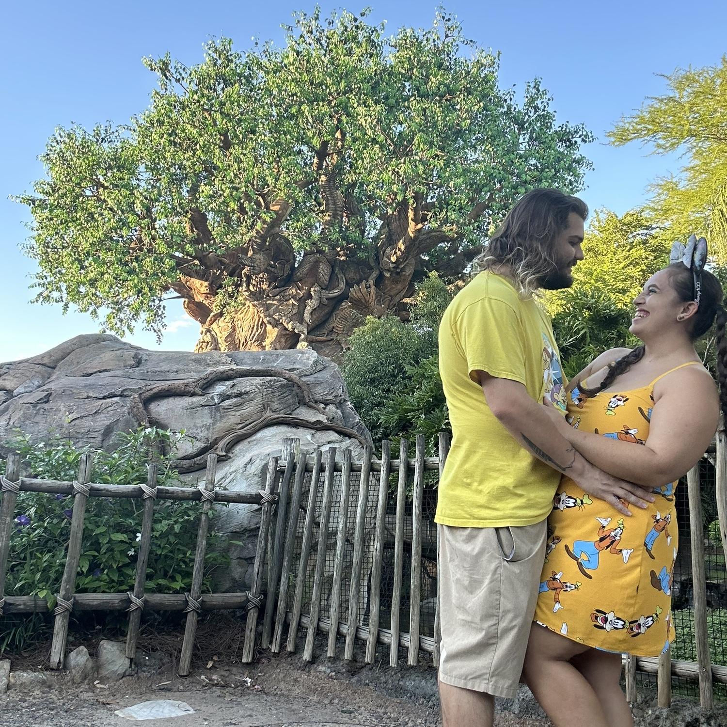 We fell in love over many dates to theme parks, one of our biggest shared enjoyments