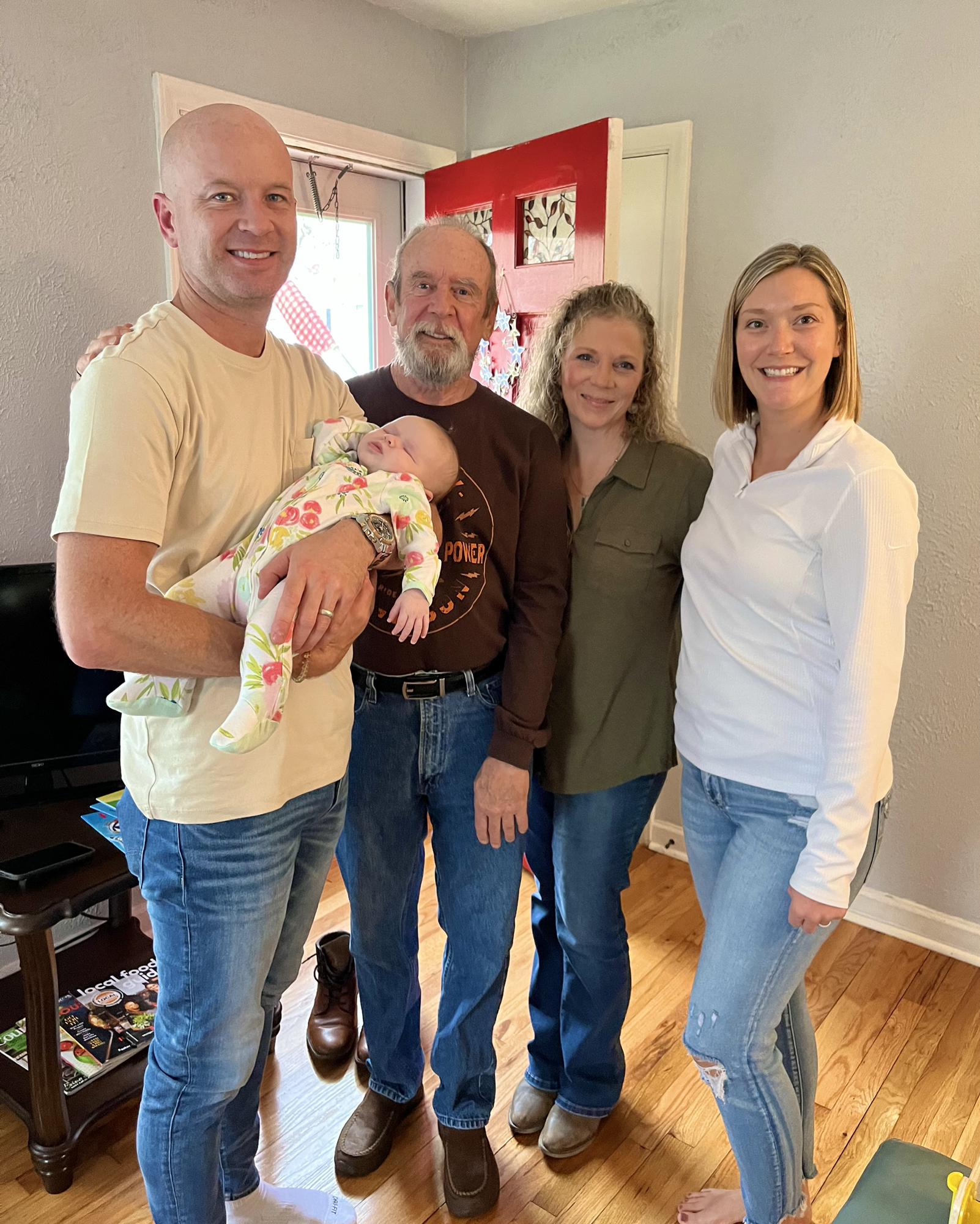 Gary’s son, Matt, and his wife and daughter, Caitlyn and Lilly.