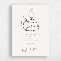 Beige Wedding Invitation - Dunluce Classic