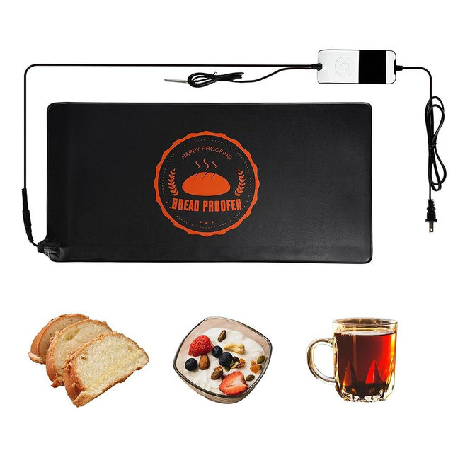 Bunmery Bread Proofing Mat, Sourdough Warming Mat, Sourdough Starter Warmer with Thermostat Temperature Control, Dough Proofer Heating mats for Home Kitchen Baking Food(10.6" x 21.6")