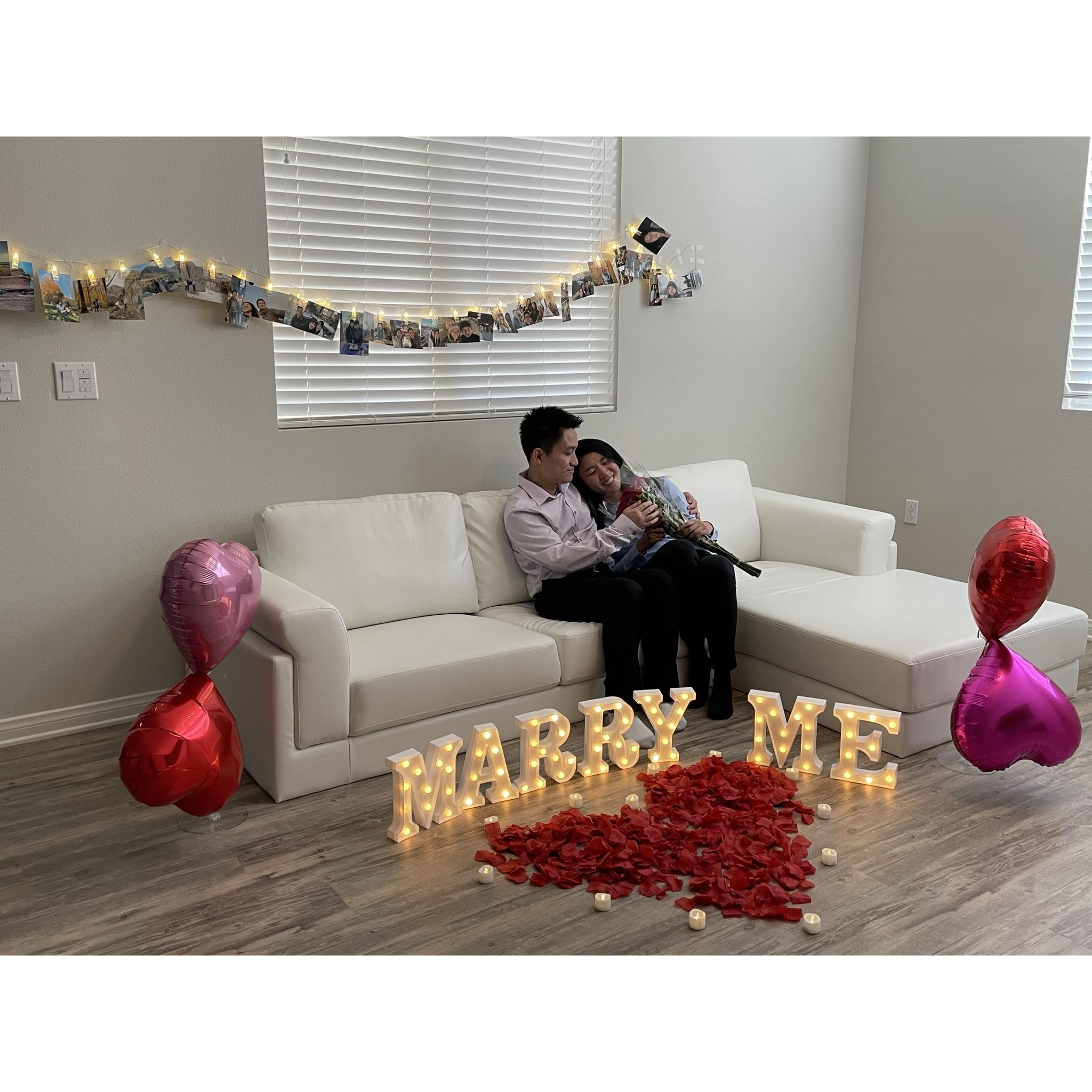 Rewind back to proposal stop 1: fake proposal in California