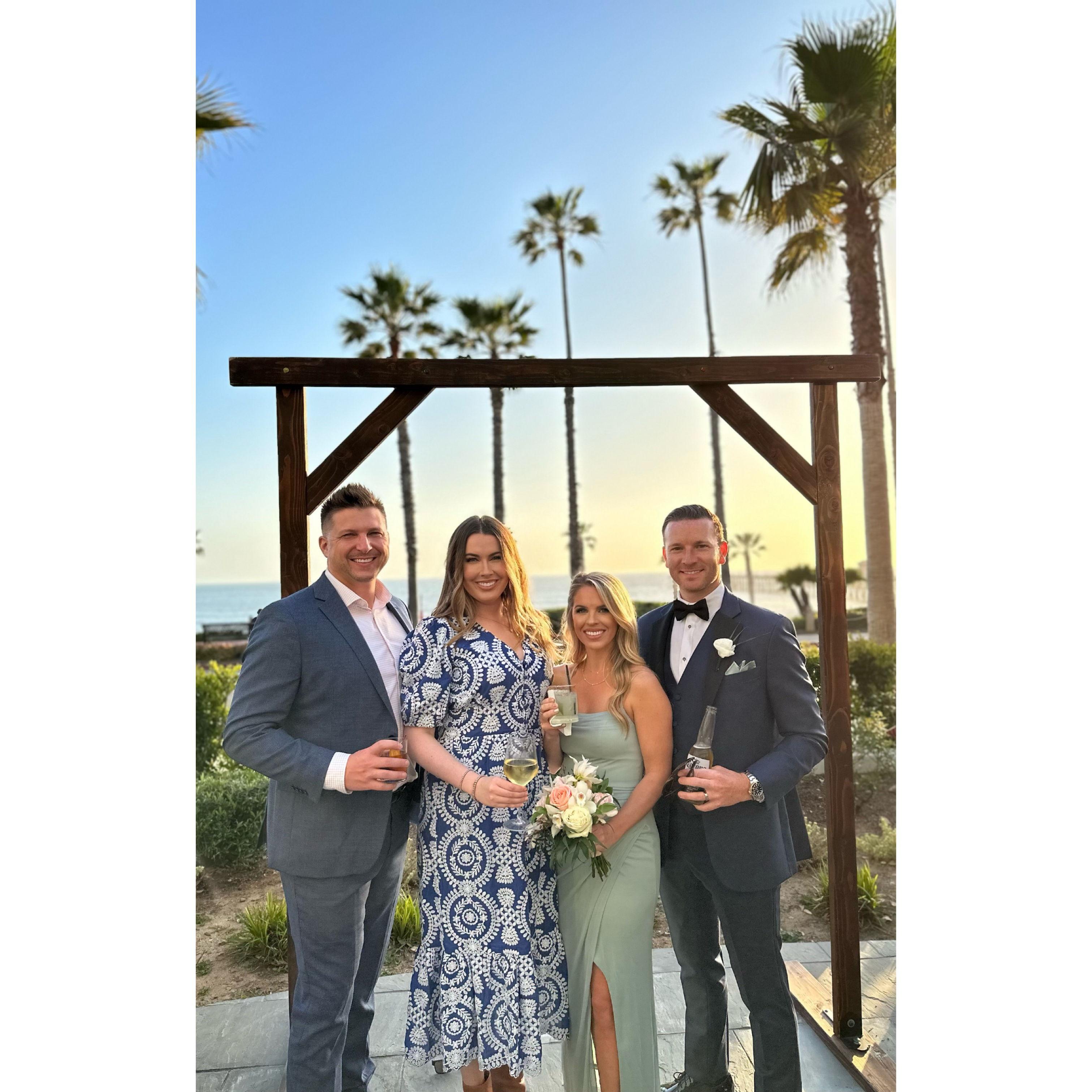With our dear friends, Caitlin & Aaron