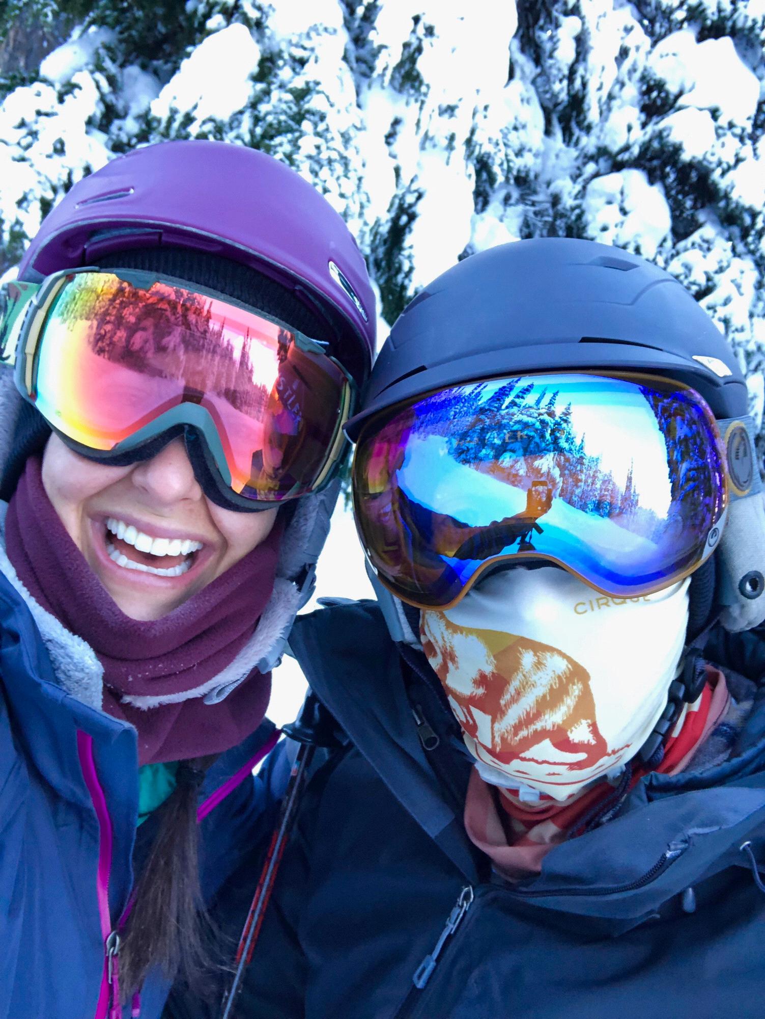 One of MANY skiing / snowboarding adventures!