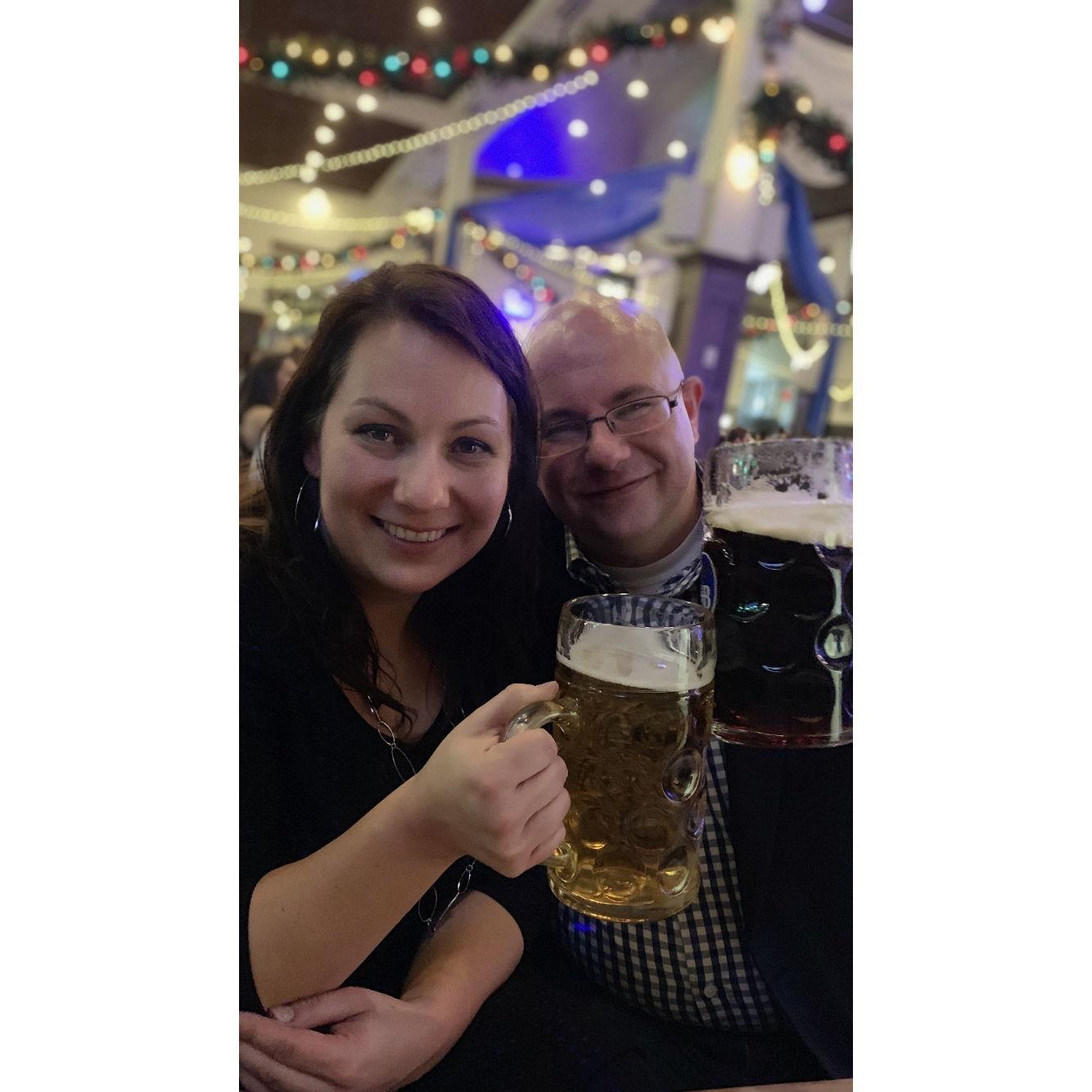 Serko meets the family on NYE at Haufbrau house in Rosemont!