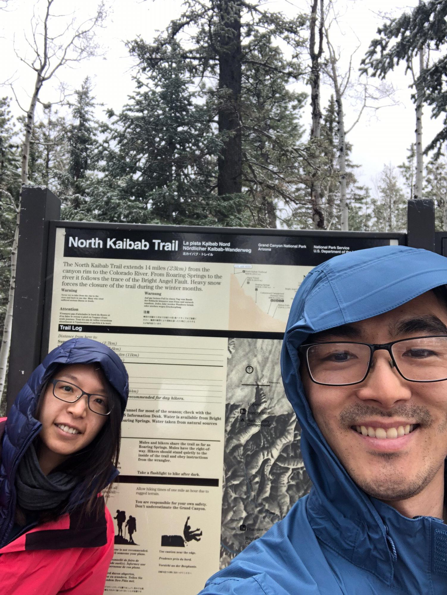 Grand Canyon Rim-to-Rim, the start at north rim 2019