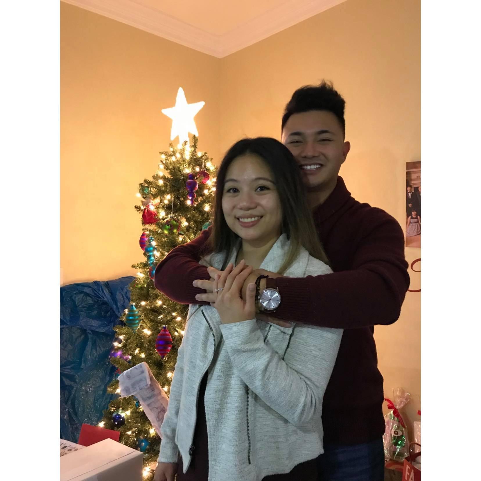 12/24/19 - First Christmas together as an engaged couple!