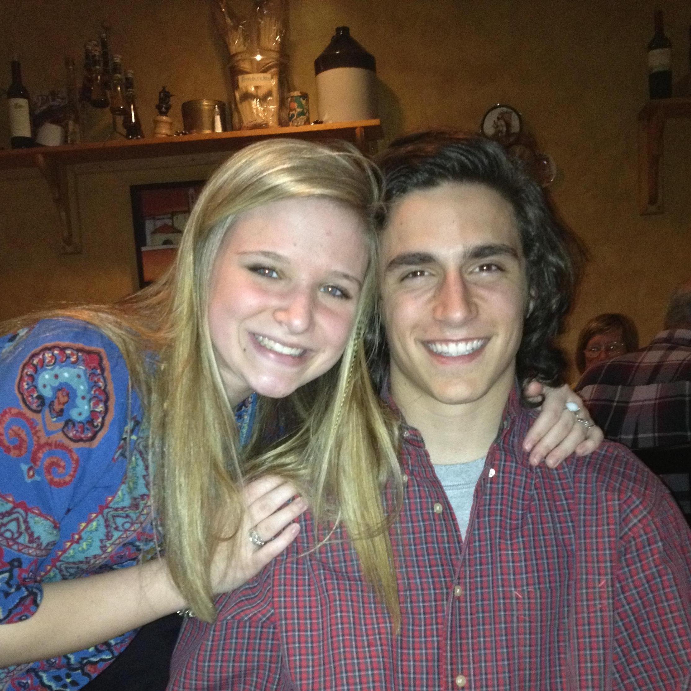 Sarah's 18th birthday dinner out with all our best friends in 2012.