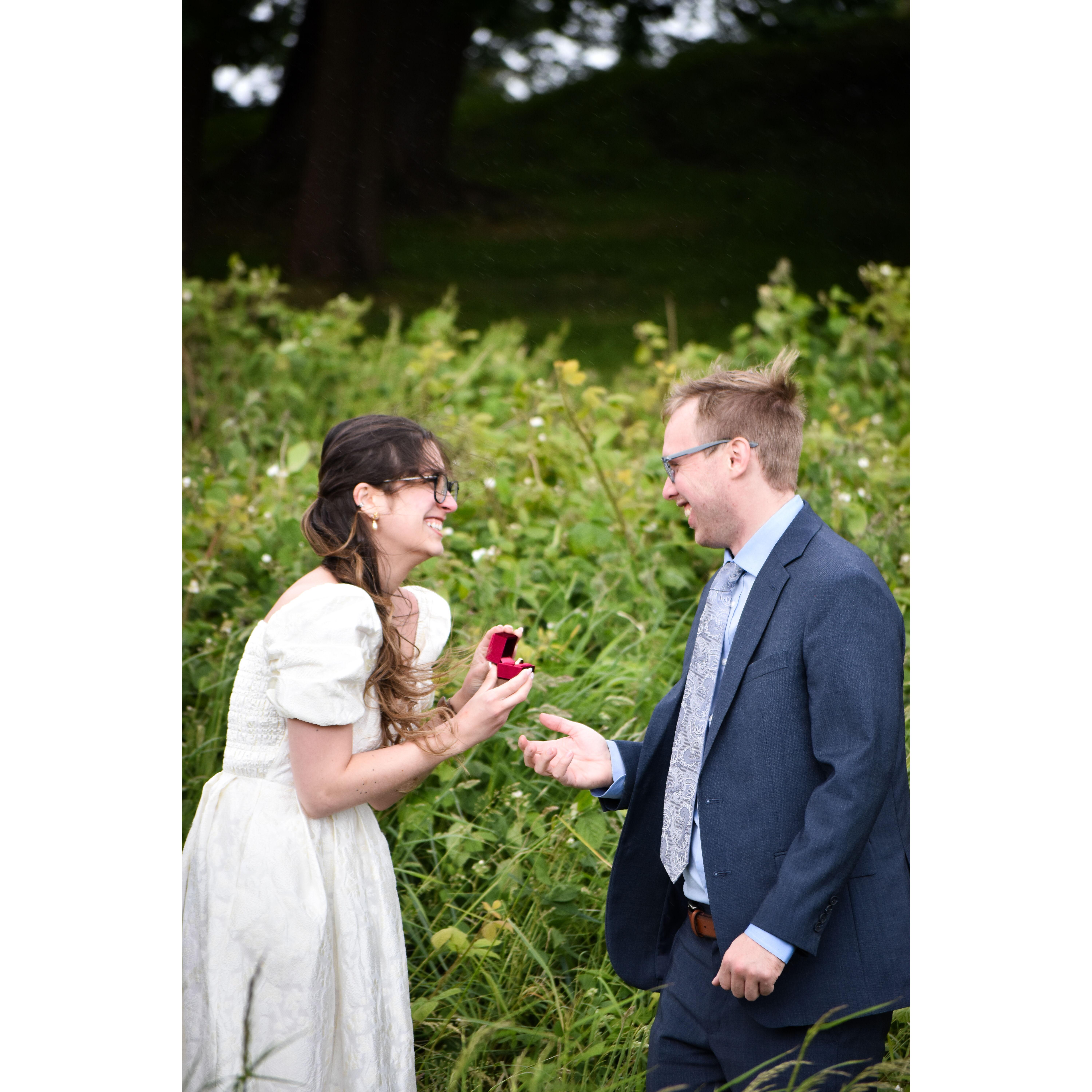 The Proposal June 6, 2024 at Craigmillar Castle Scotland