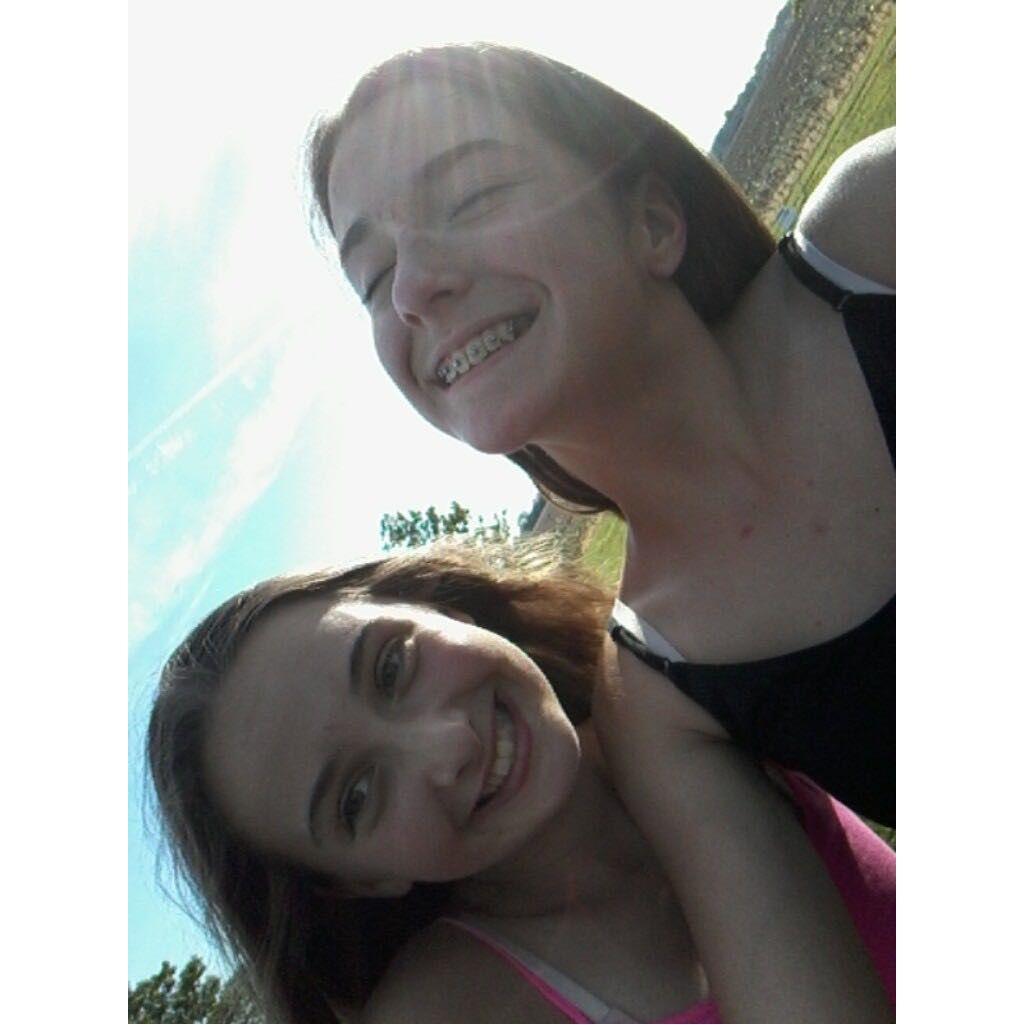 Rubie and her bestie Maddie at age 14