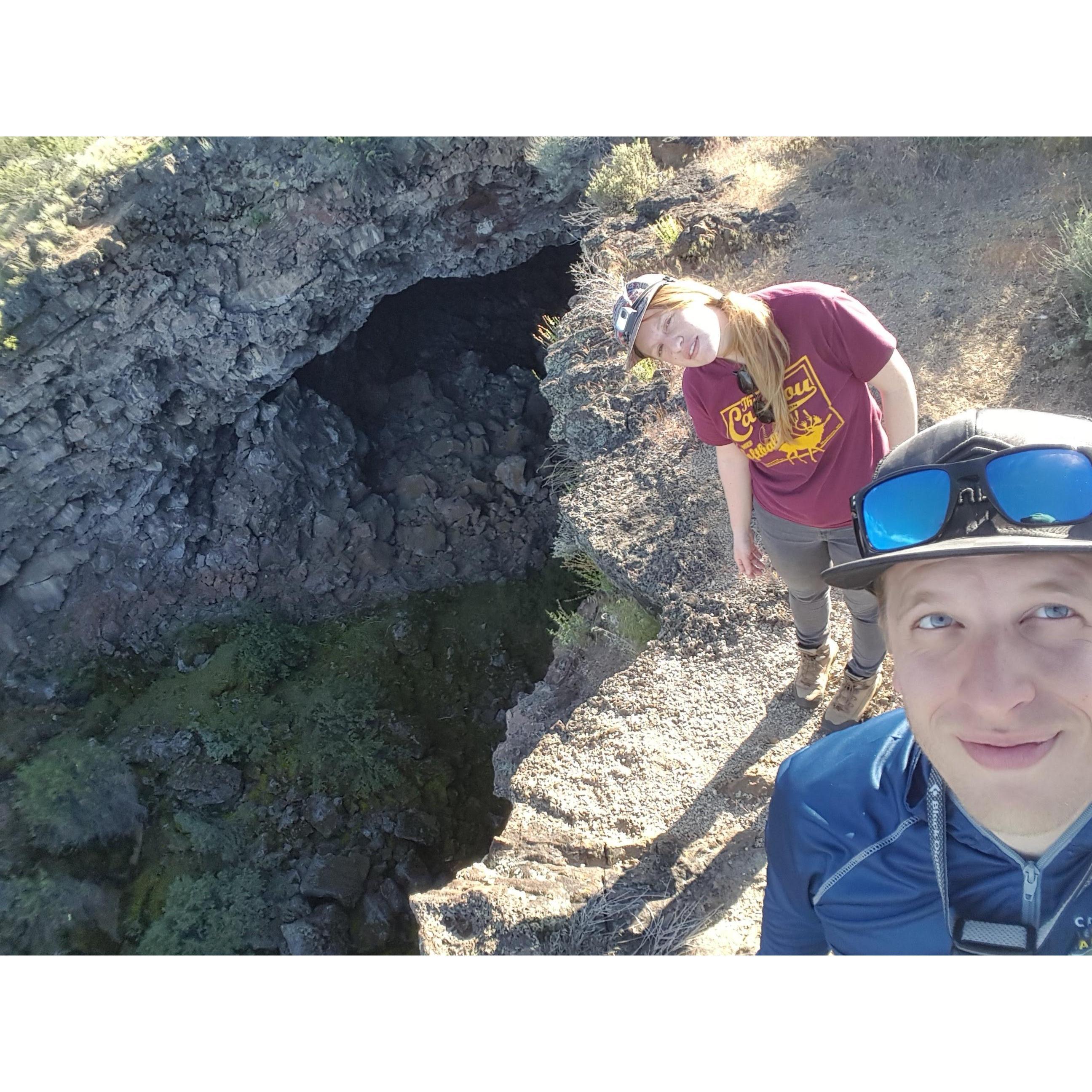 grubby from camping near the Lava Beds National Monument