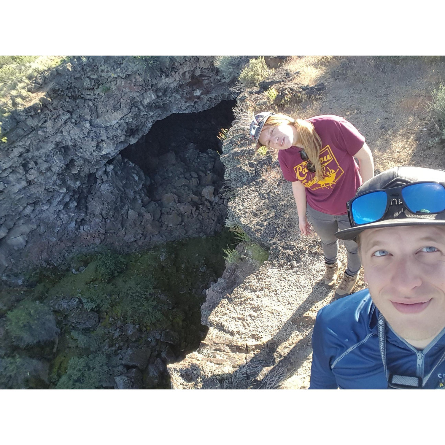 grubby from camping near the Lava Beds National Monument