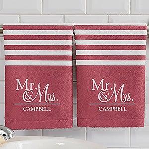 Wedded Pair Personalized Hand Towel