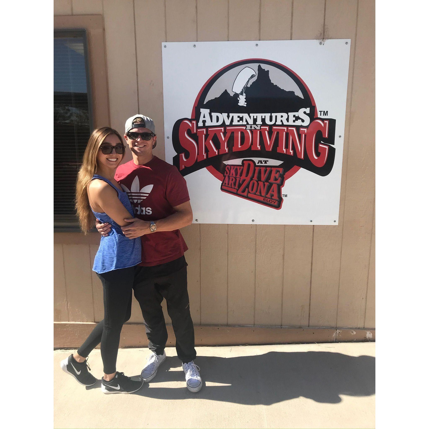 Our first date skydiving!