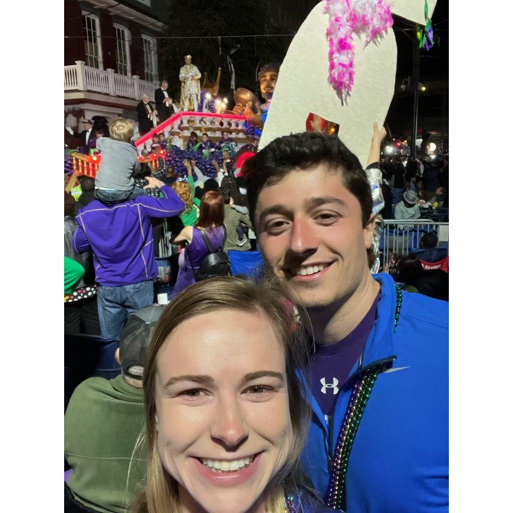 Michael's first trip to New Orleans for Mardi Gras