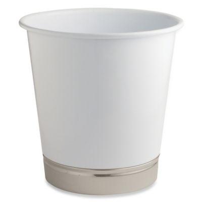 iDesign® York Wastebasket in Matte White