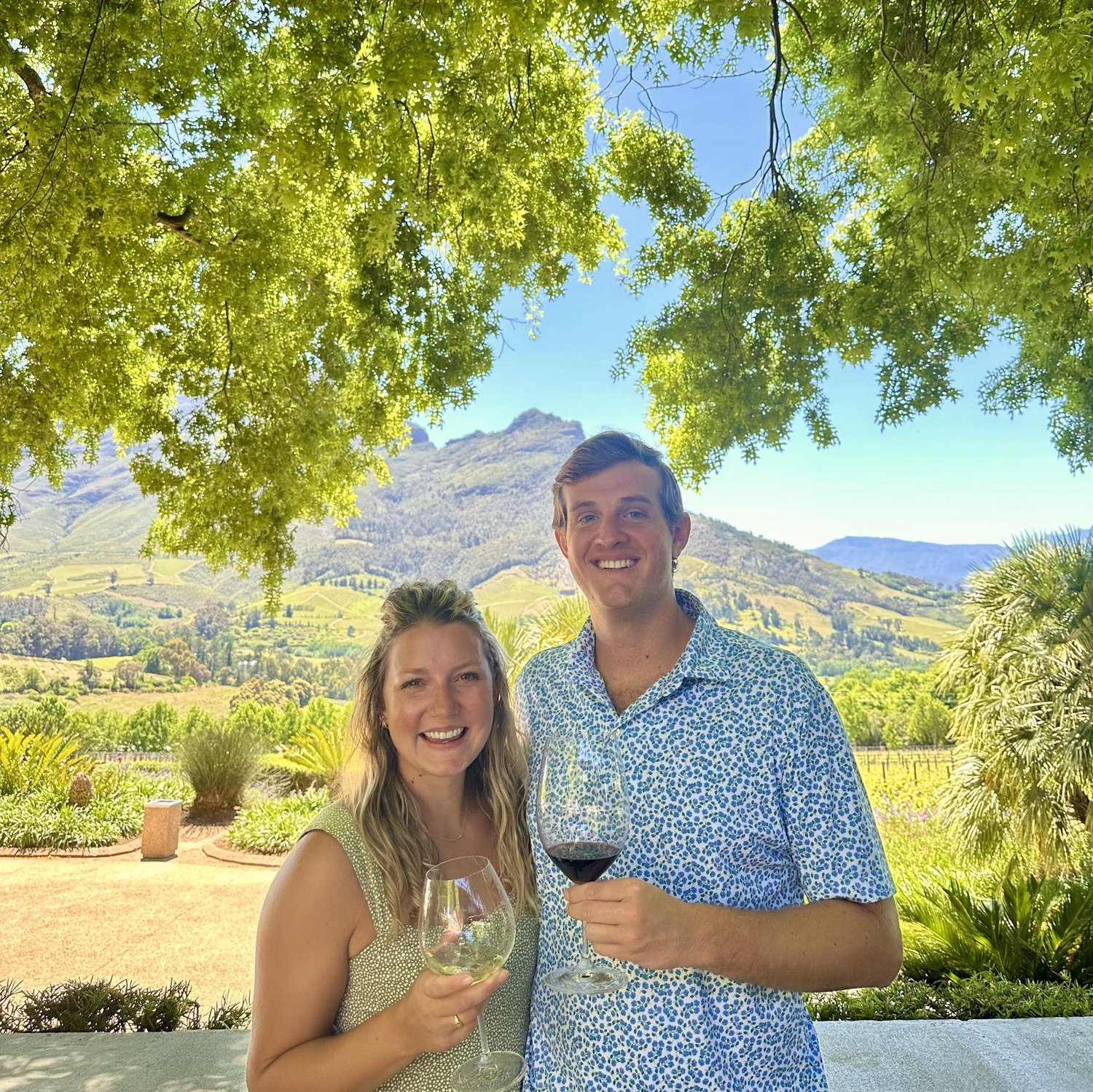 Enjoying Stellenbosch (wine country), South Africa in October 2025
