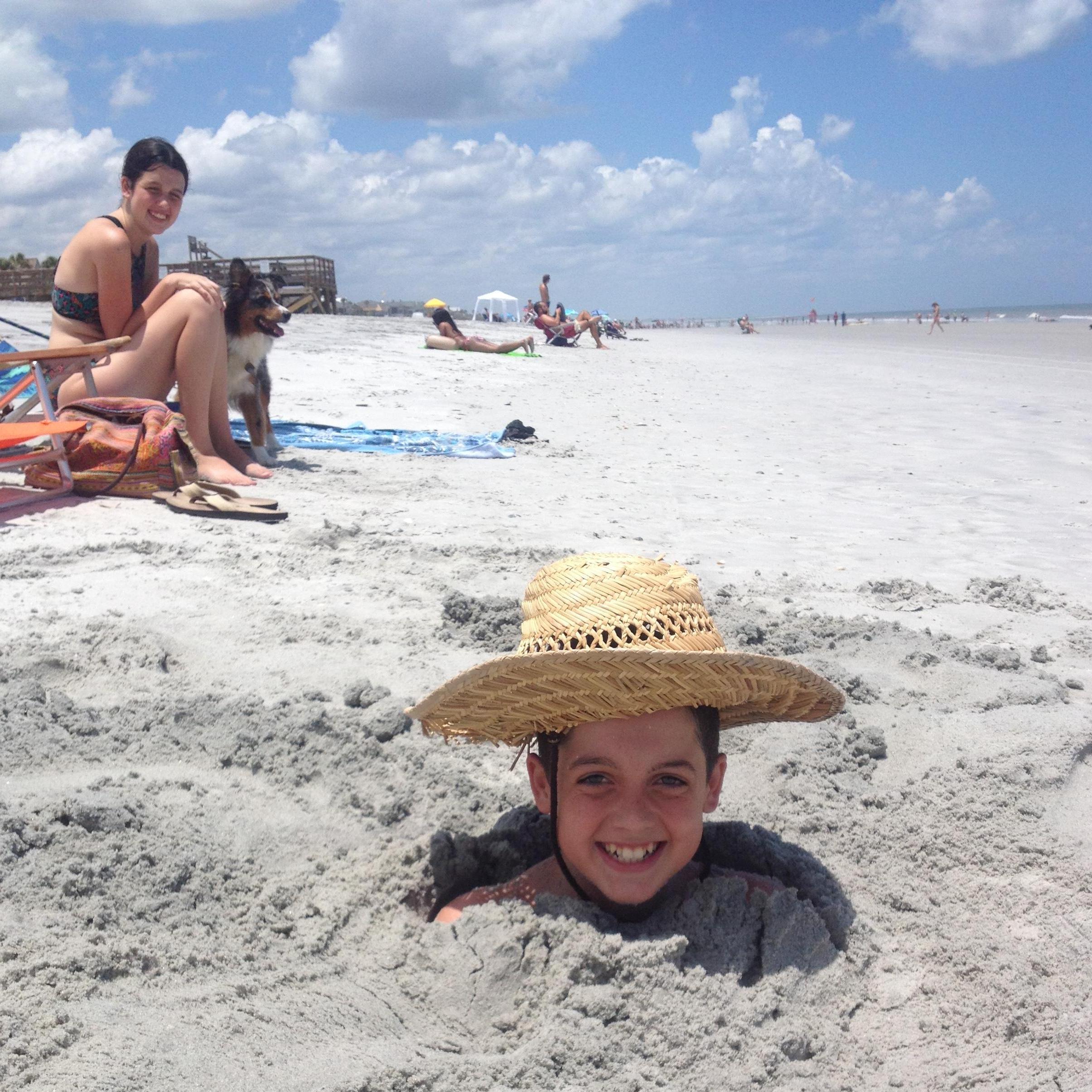 The kids first Atlantic Beach summer