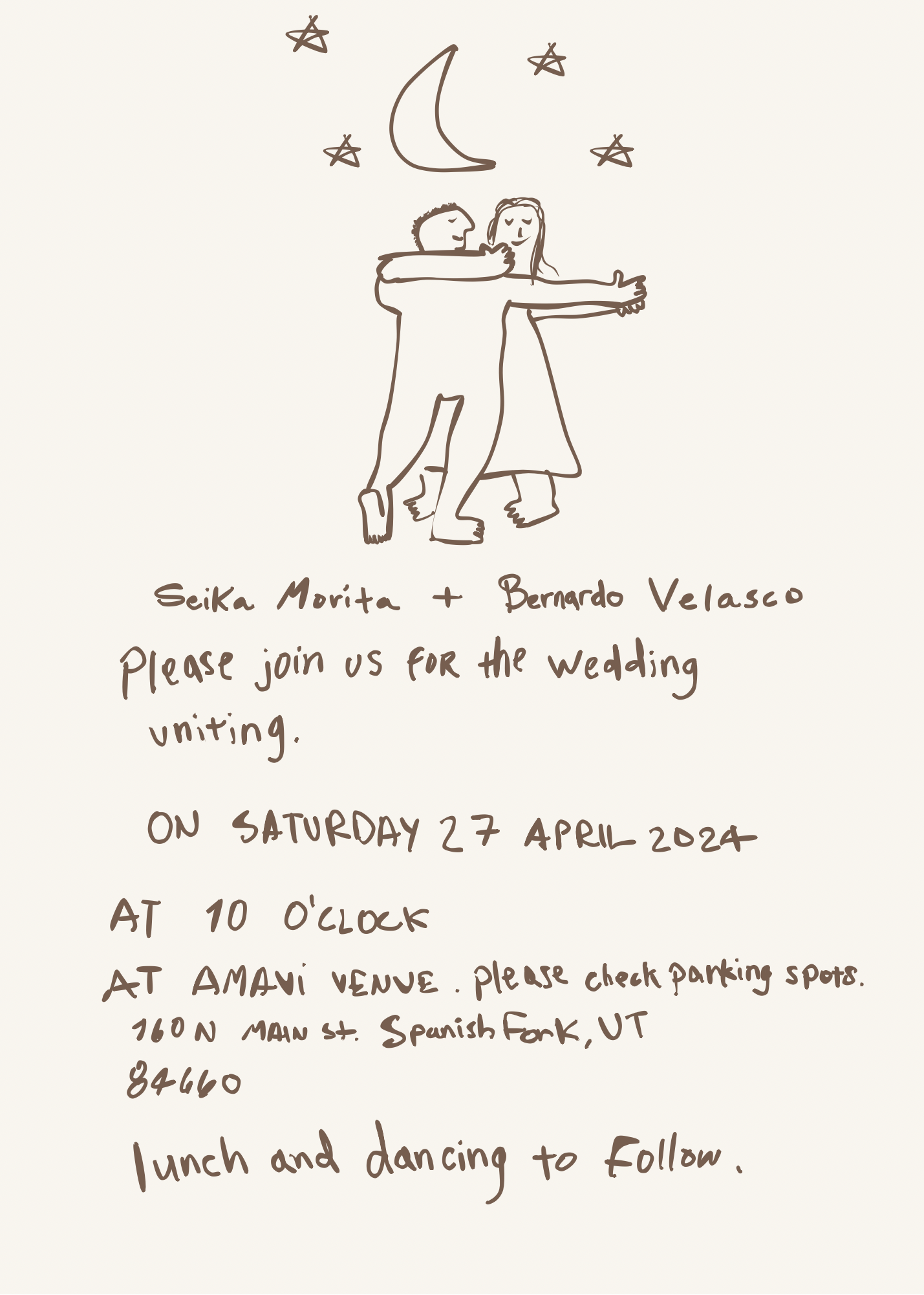 The Wedding Website of Bernardo Velasco and Seika Morita