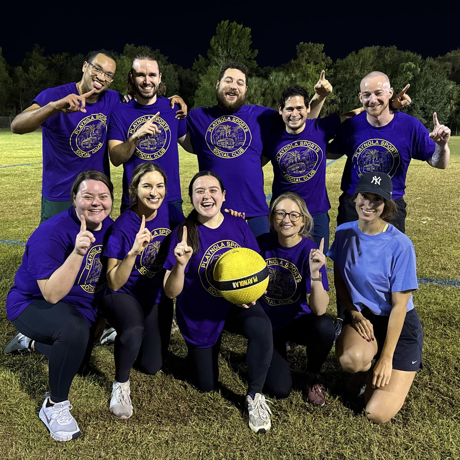 Luke and Joy love playing sports! Kickball team-Believe Dat!
