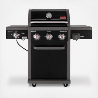 Revolution 3-Burner Gas Barbeque Grill with Side Burner