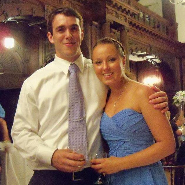 At Kristen's wedding