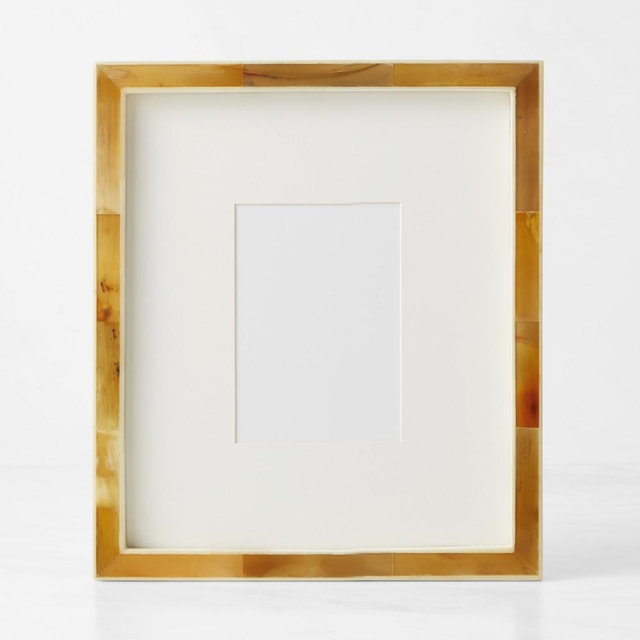 Horn and Bone Picture Frame, Light, 5" X 7"
