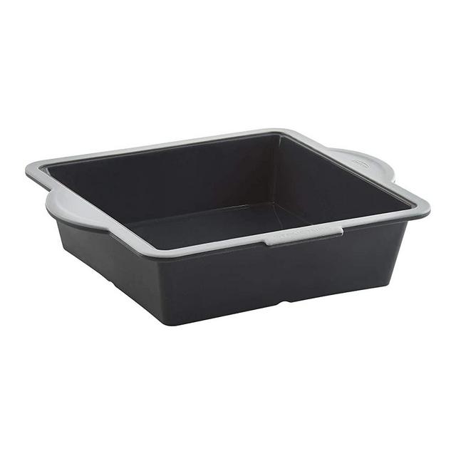 Trudeau Square Structure Silicone Pro Square Cake Pan (Black/Gray)