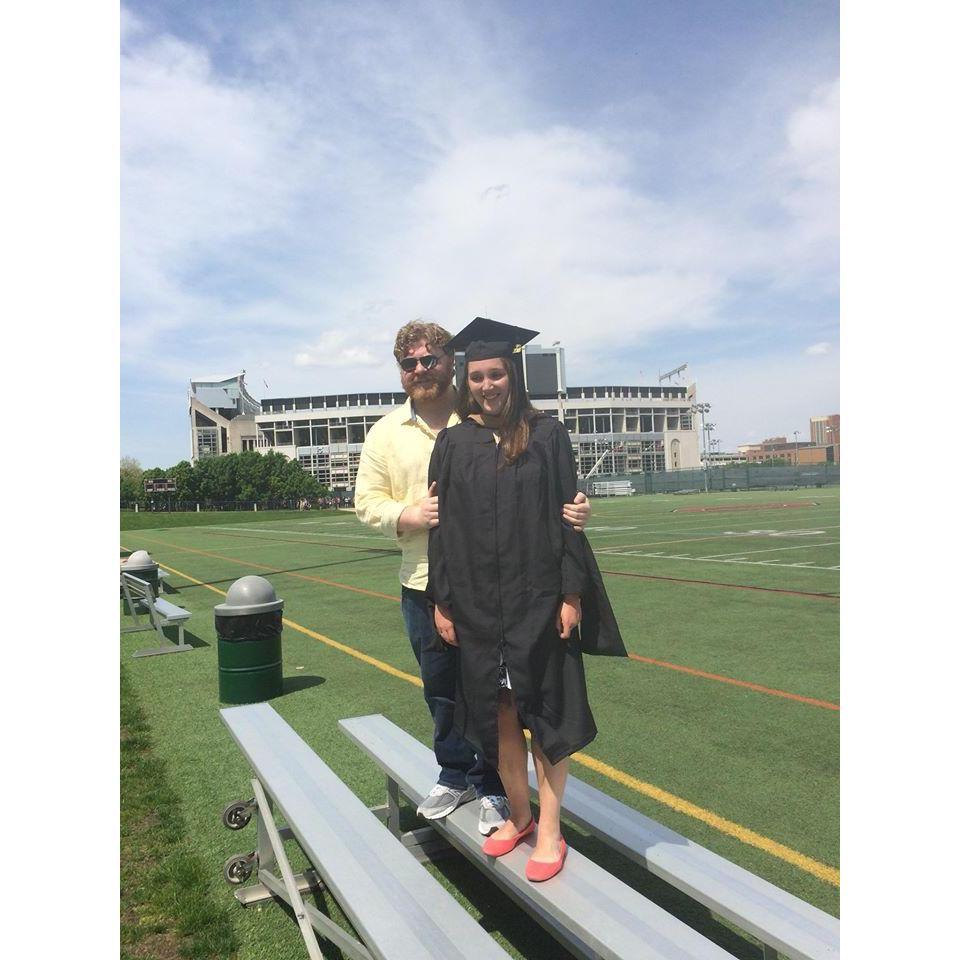 Celebrating Megan's graduation!