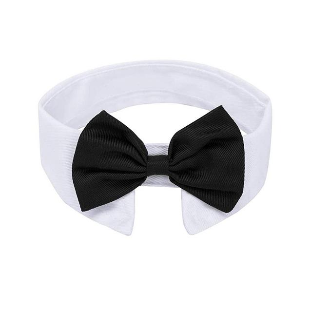 ZTON for Little Puppy, Christmas Handcrafted Adjustable Formal Pet Bowtie Collar Neck Tie for Dogs & Cats