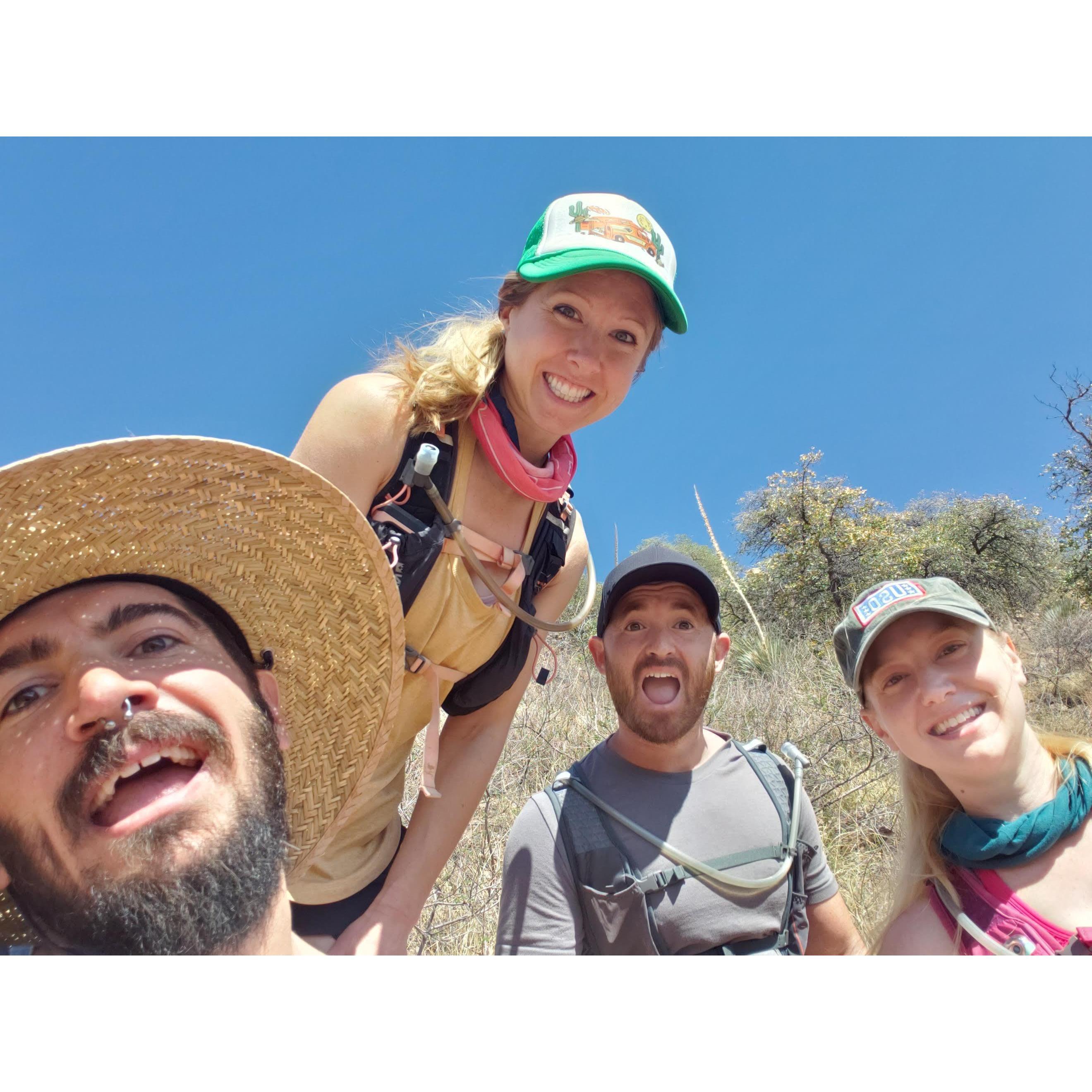 Showing Laura & Andy our local trails