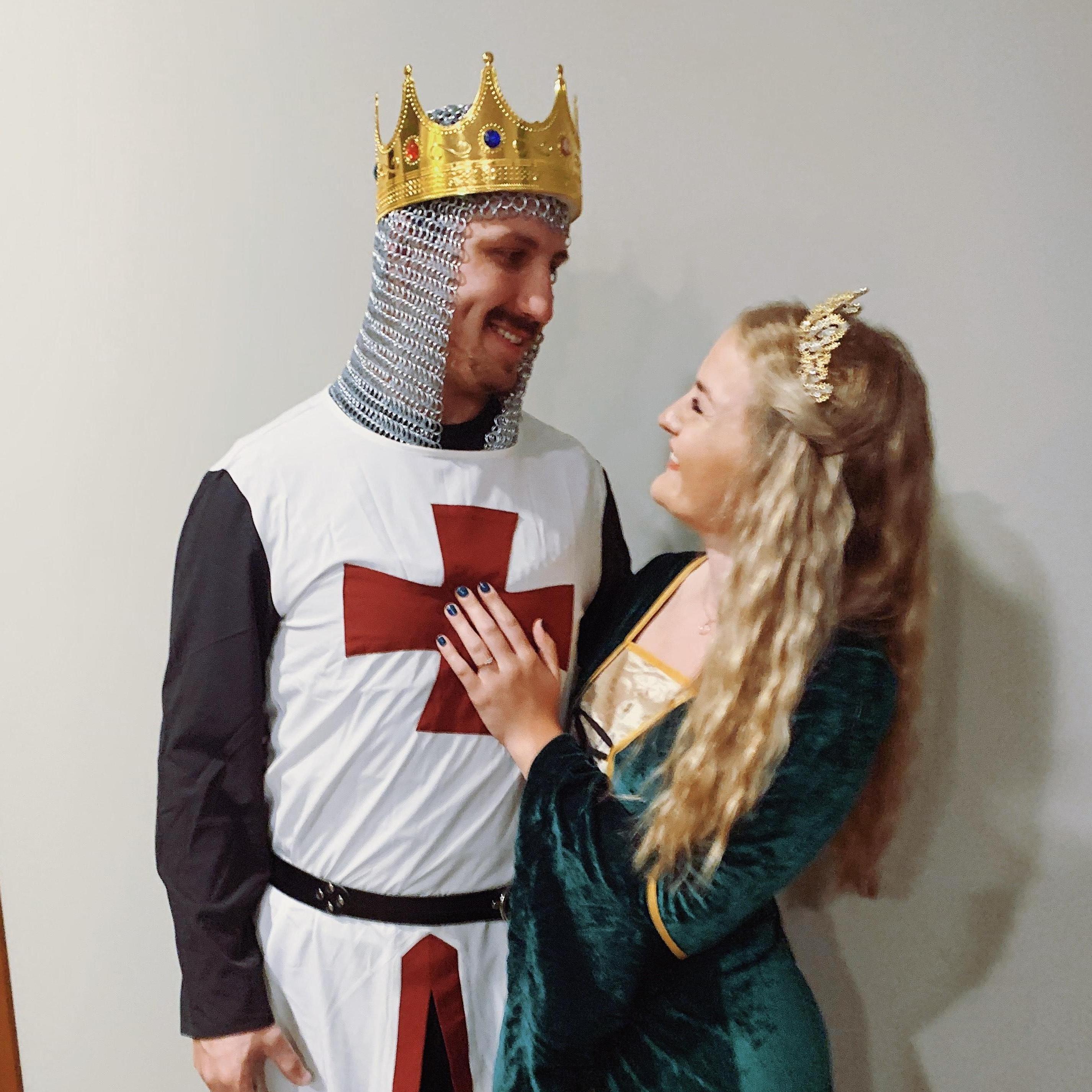 Just two days after our engagement we won a best couples costume contest on Halloween!