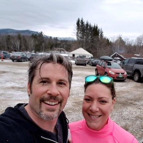Cross country skiing. Vermont January 2018