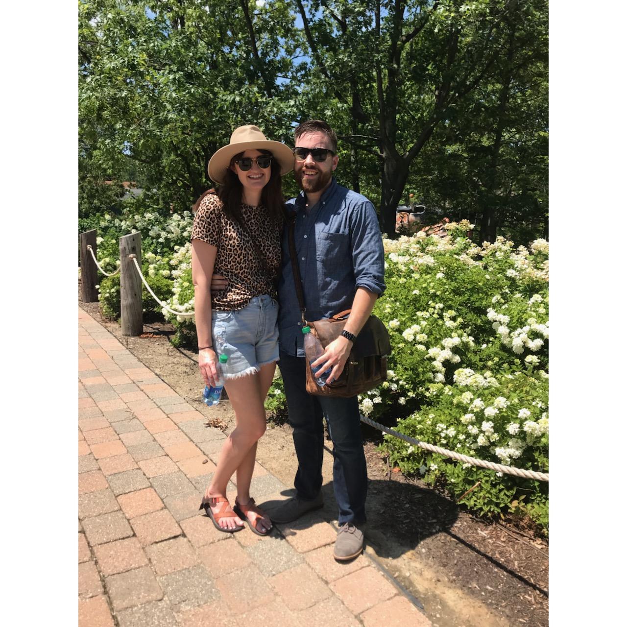A picture from our first date after becoming "official" at the Toledo Zoo.