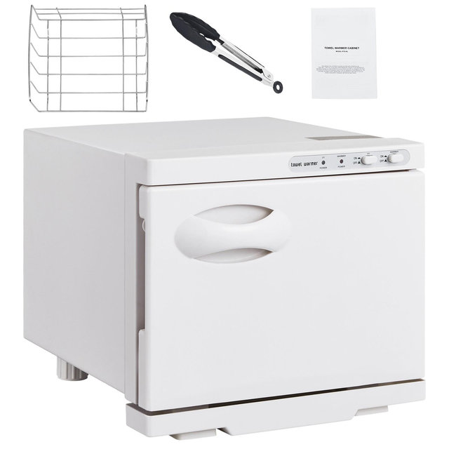 VEVOR Hot Towel Warmer, 8L Spa Hot Towel Warmer Cabinet, 2-in-1 Towel Warmer with Stainless Steel Rack, Holds up to 16 Towels, All-round Heating