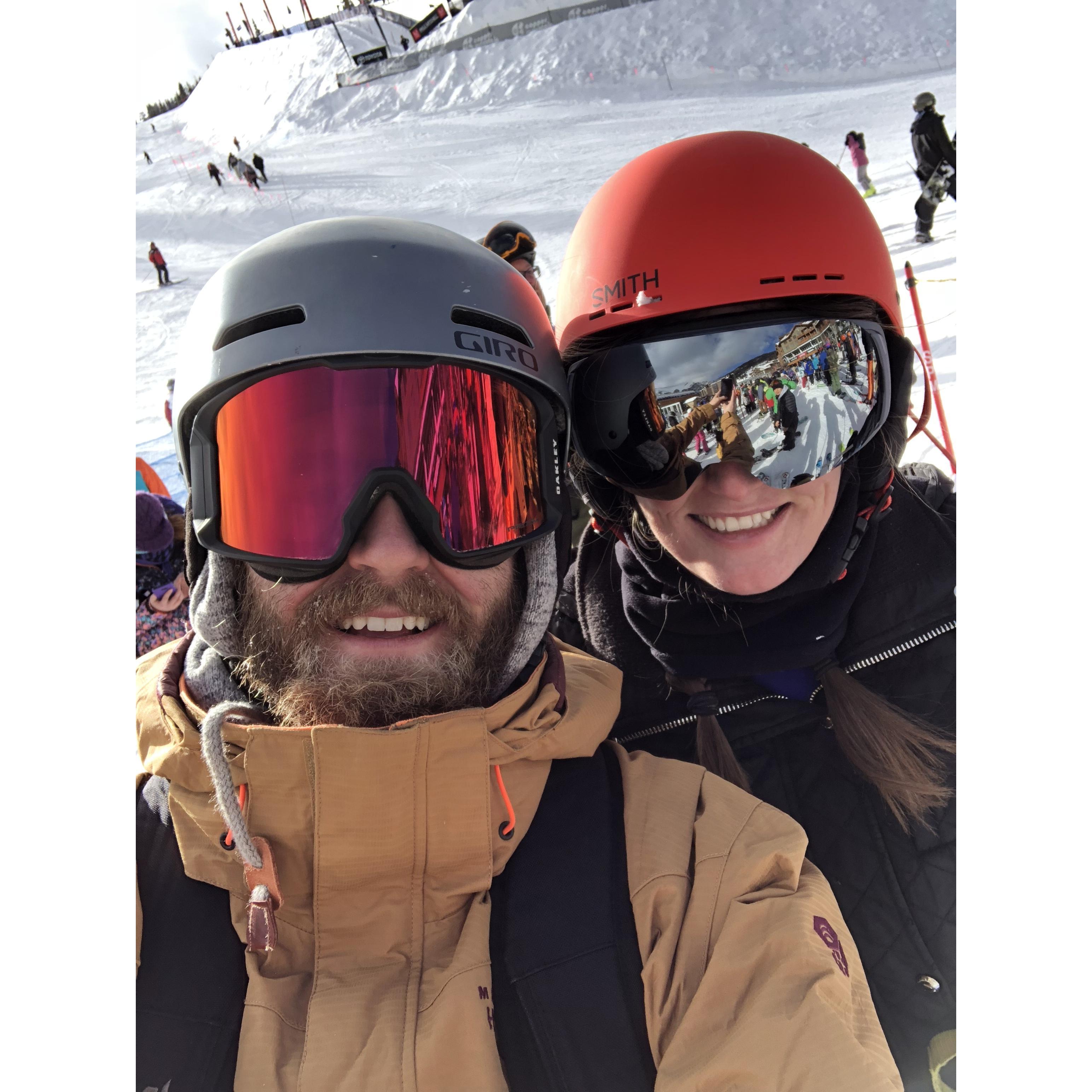 2018: Our first ski weekend together at Copper Mountain