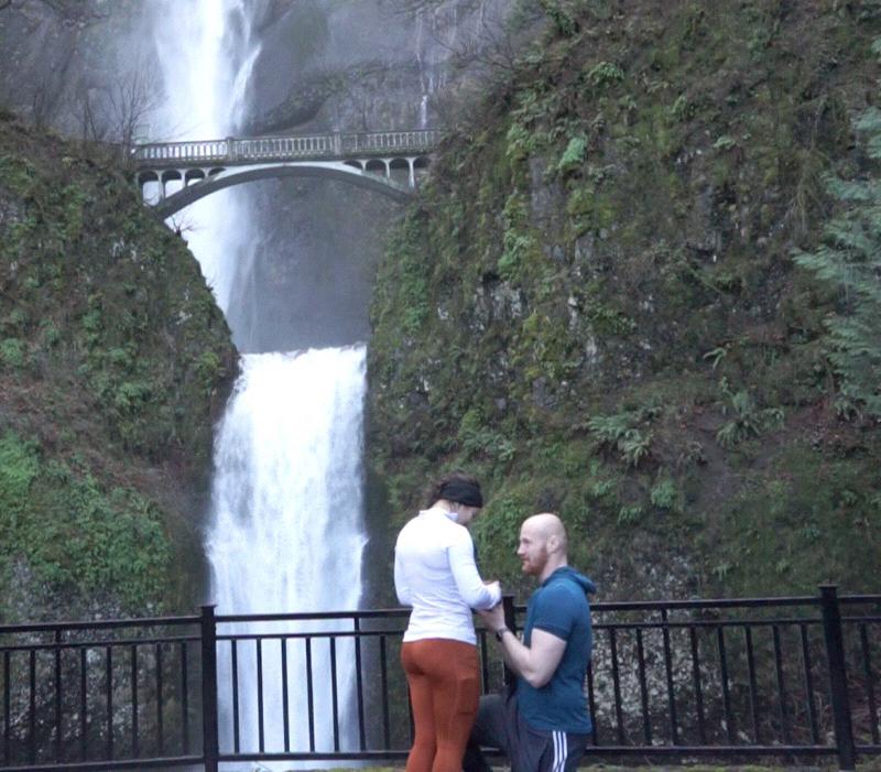 When Jack popped the question during one of our favorite activities-hiking!