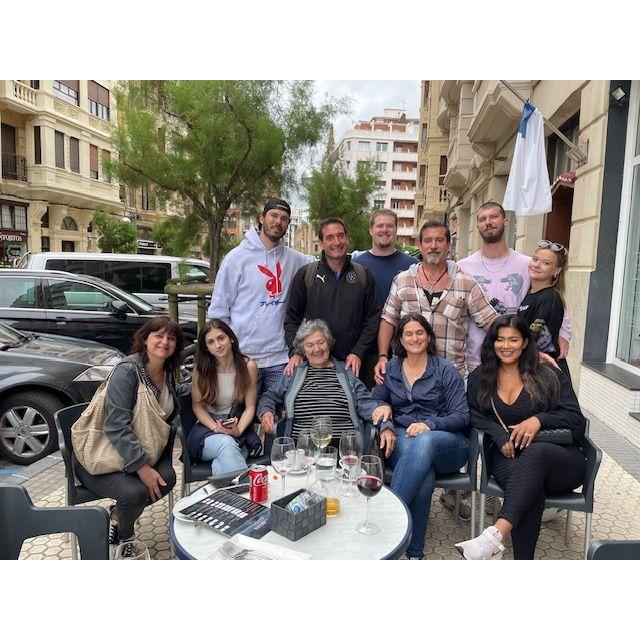 With family in San Sebastian, Euskadi