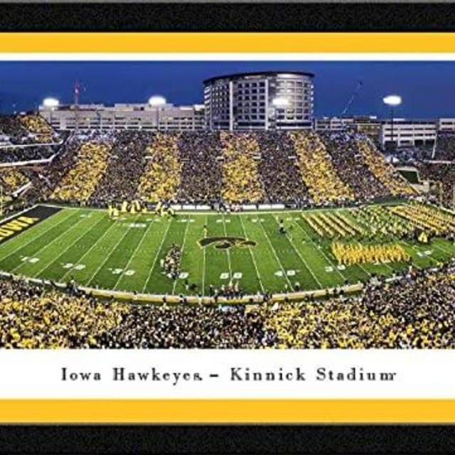 Iowa Hawkeyes Football Run Out - Panoramic Posters and Framed Pictures by Blakeway Panoramas