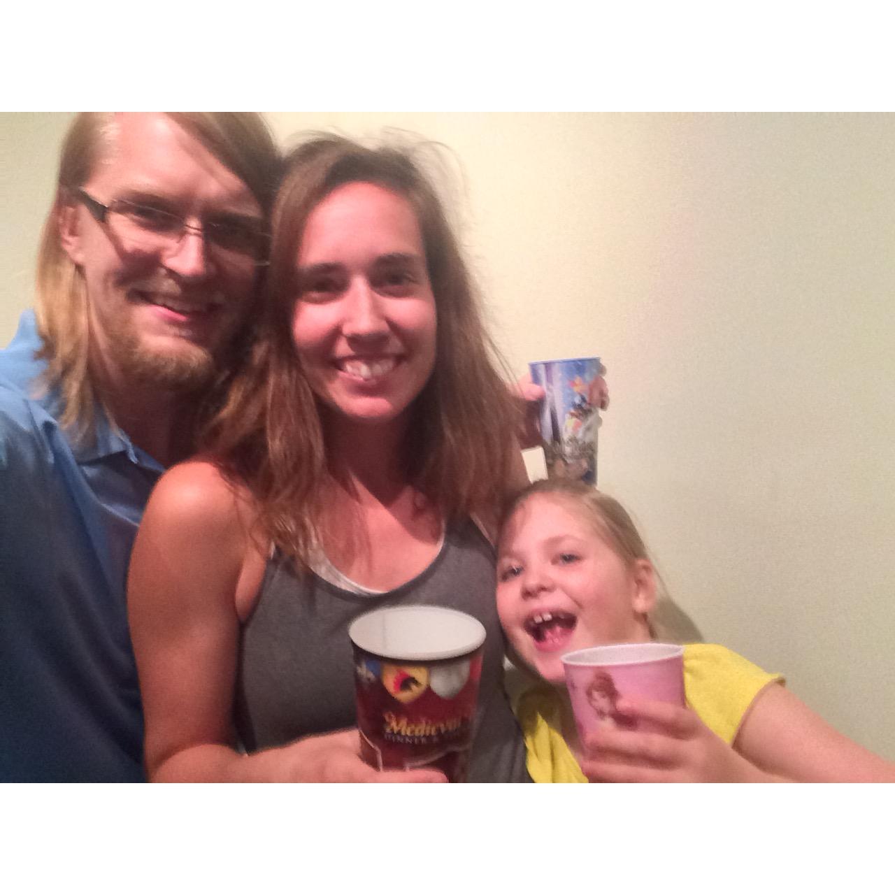 This was our first night in our condo. What an exciting evening for us all!